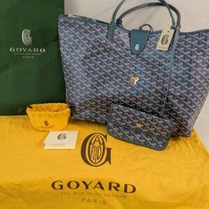 NWT Goyard Saint Louis PM Tote - Navy Blue
